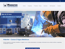 Tablet Screenshot of hidrofer.com.br